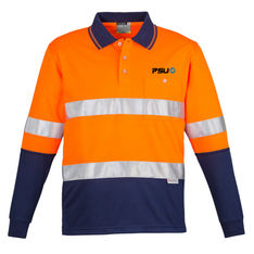 Hoop Taped Long Sleeve Polyester Hi Vis Polos