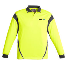 UPF 50+ Moisture Wicking Long Sleeve Reflective Work Polo