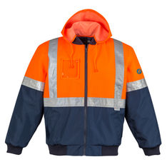 Quilted Flying Jacket Reflective Tape Day Night