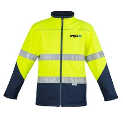 ZJ353 Unisex Soft Shell Promotional High Vis Jackets With Reflective Tape