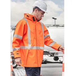 Heavy Duty Waterproof X Back Hi Vis Safety Jacket