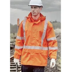 Hi Vis X Back Ultralite Waterproof Safety Jacket