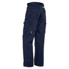 Stout Fit Cotton Drill Cargo Work Trousers