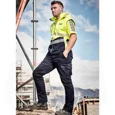 Streetworx Mens UPF Ripstop Stretch Work Trousers