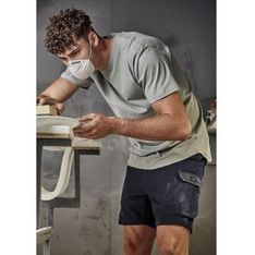 Rugged Cooling Stretch Ripstop Cotton Workwear Shorts