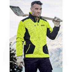 Streetworx Reinforced Knit Half Zip Pullover with Softshell Shoulders
