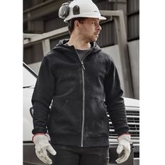 Multi Pocket Zip Fleece Hoodie with UPF Protection