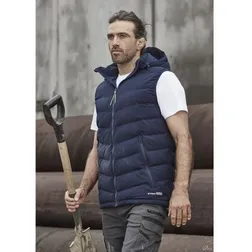 Streetworx Hooded Puffer Vest Unisex Polyester Workwear