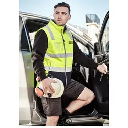ZV426 Unisex Softshell High Visibility Vests With Reflective Tape
