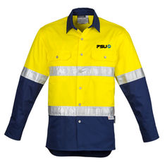 170gsm Cotton Twill Long Sleeve Hi-Vis Workwear