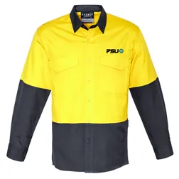 ZW128 Rugged Cooling Spliced Branded Work Shirts