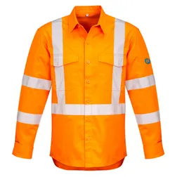 ZW690 X Back Branded Work Shirts With Reflective Tape