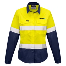 ZW720 Ladies Rugged Cooling Printed Workwear Shirts With Reflective Tape