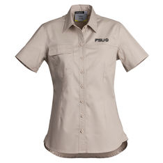 Ladies Lightweight Cotton Twill Tradie Shirts | UPF 50