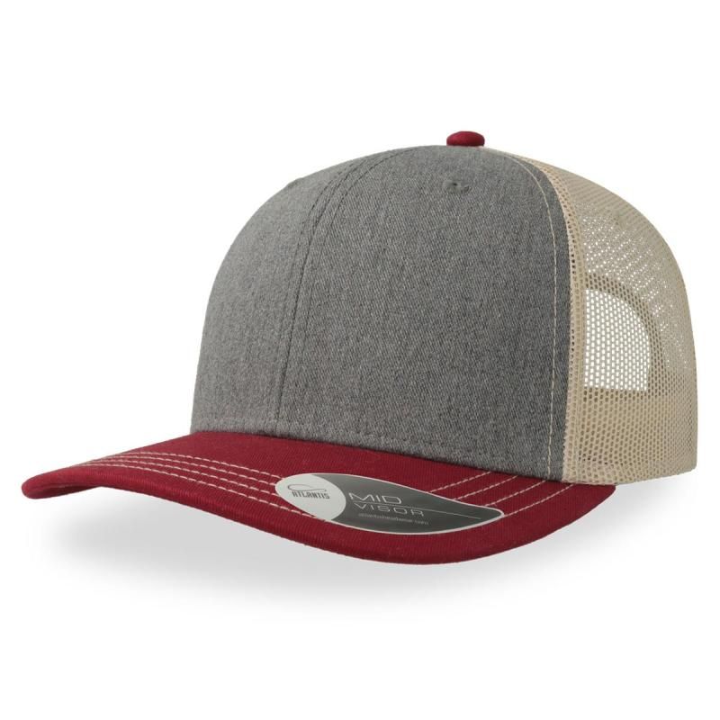 Grey Melange/Cardinal/Beige