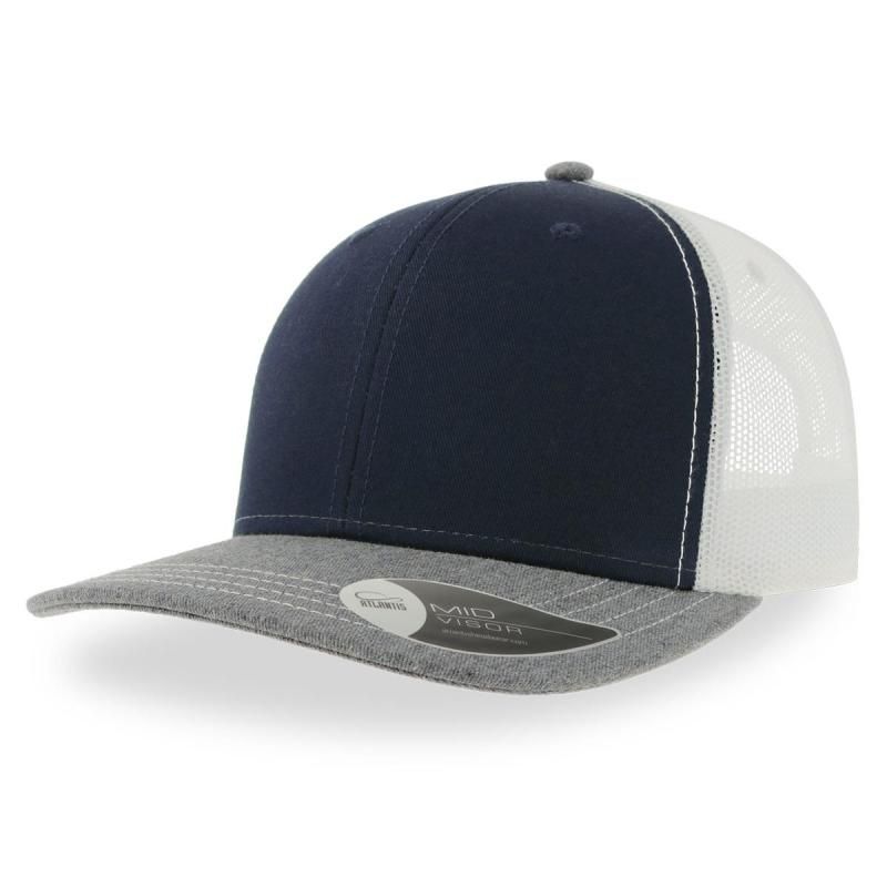 Navy/Grey Melange/White