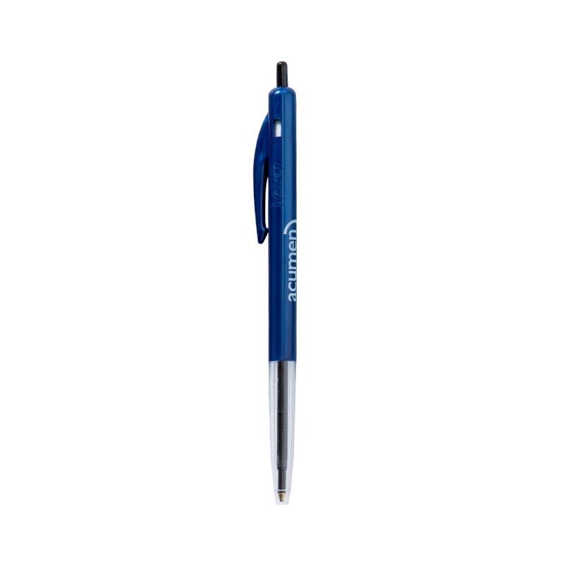 Solid Blue with Black and Blue Ink