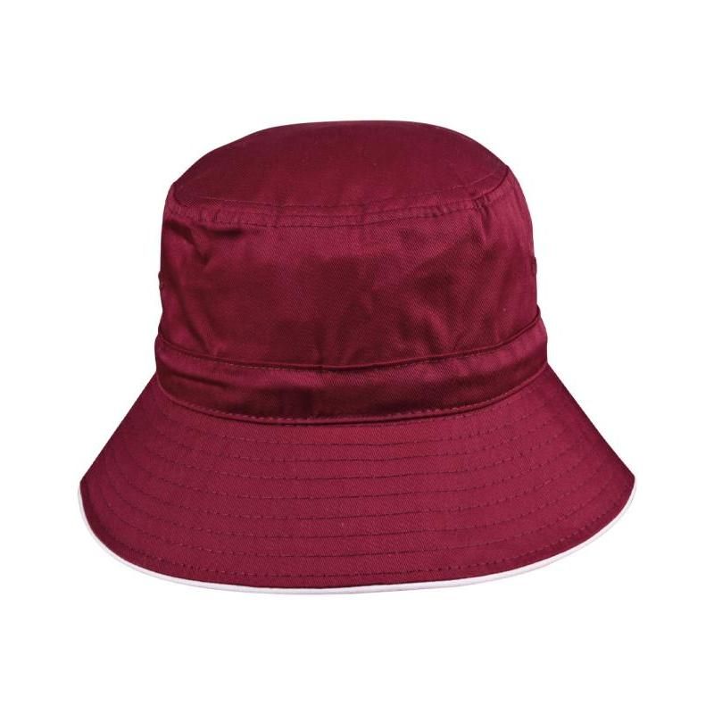 Maroon / White