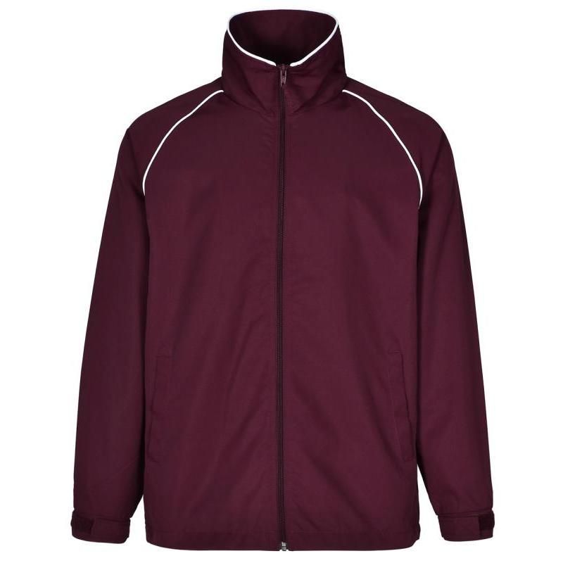 Maroon / White