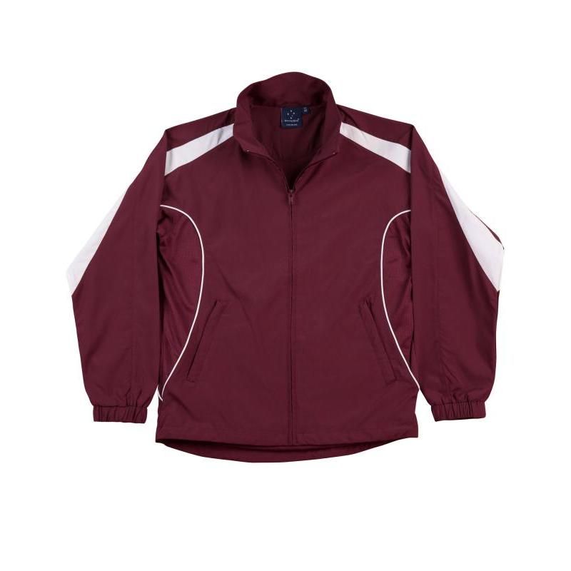 Maroon / White