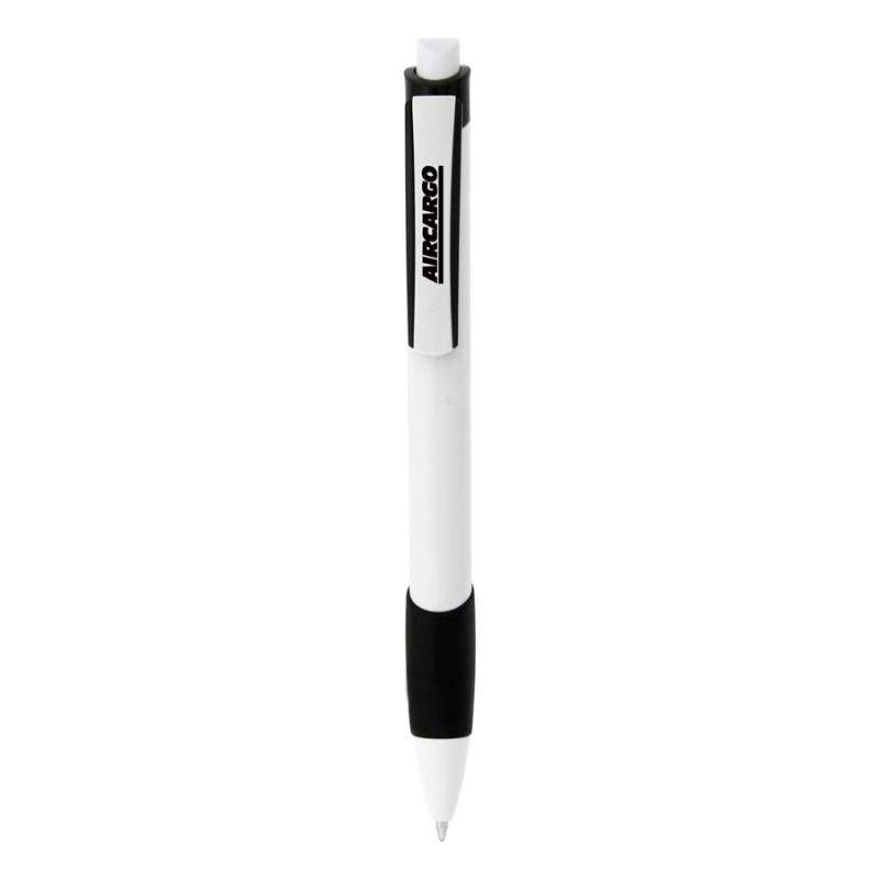 White with Solid Black Trim