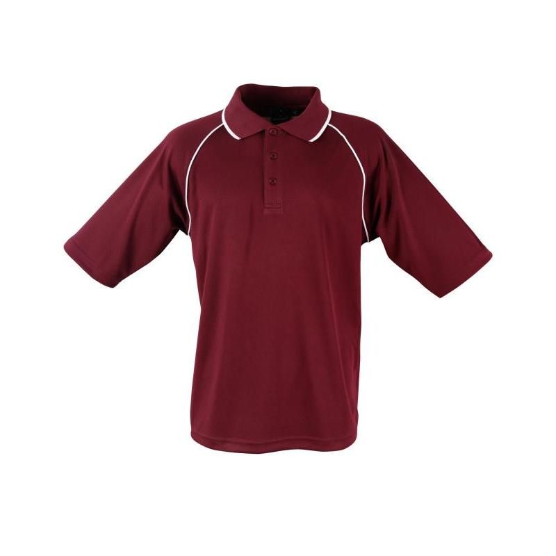 Maroon / White