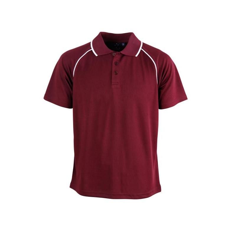 Maroon / White