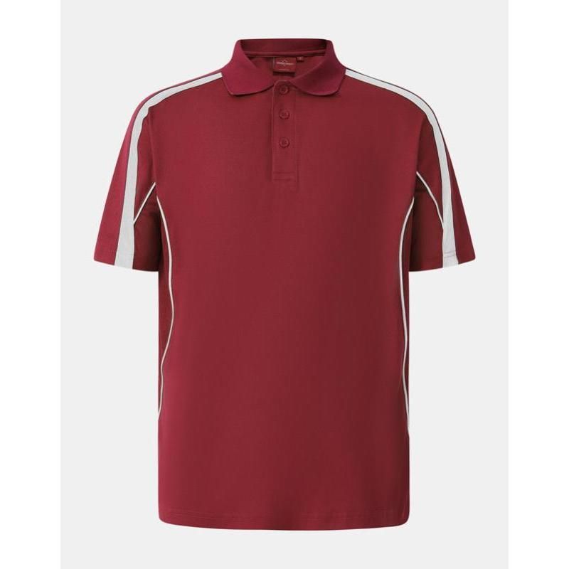 Maroon / White