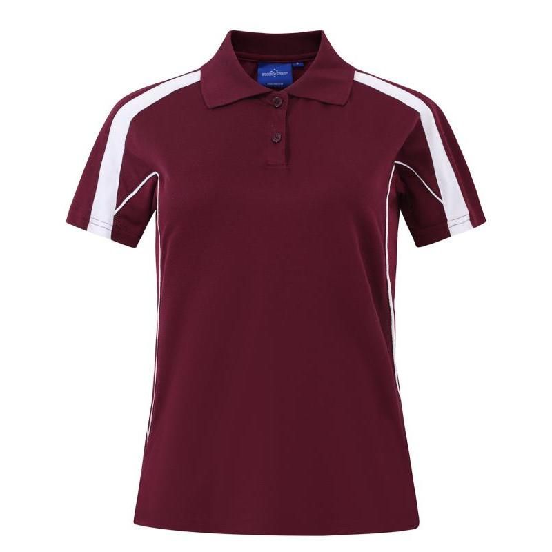 Maroon / White