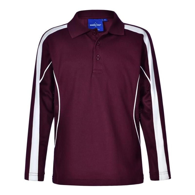 Maroon / White