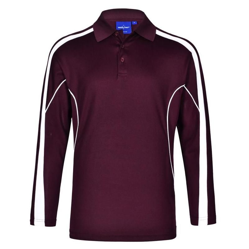 Maroon / White