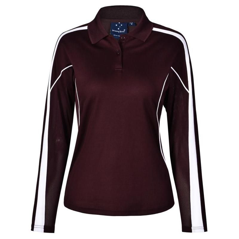 Maroon / White