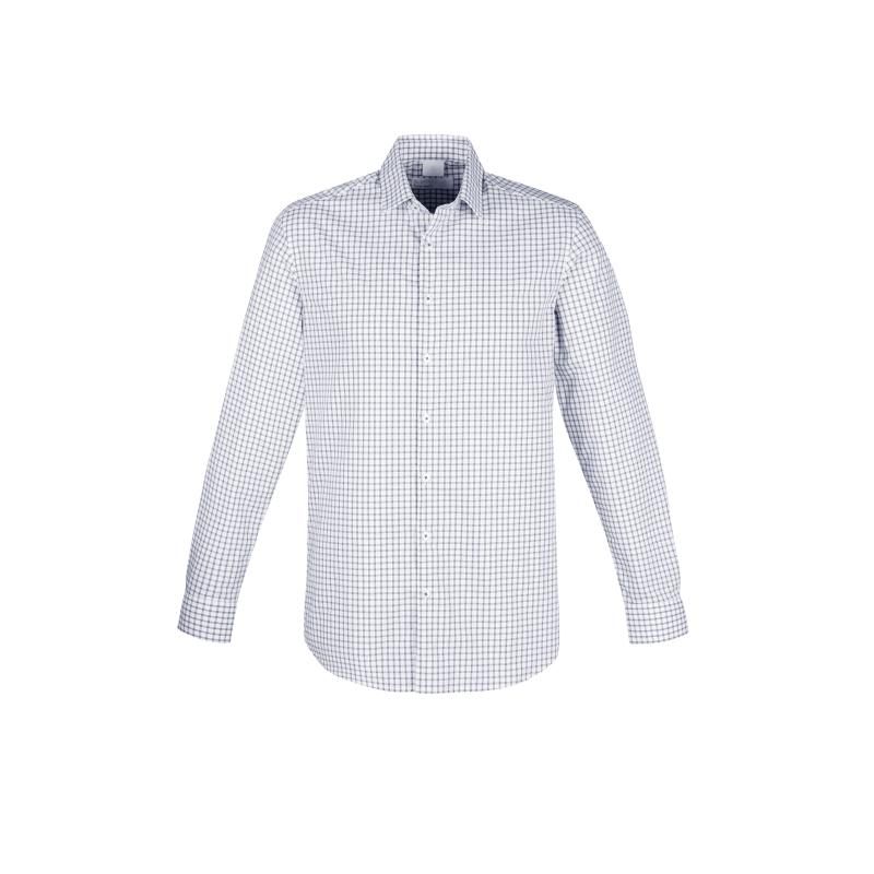 White/Storm Blue Check