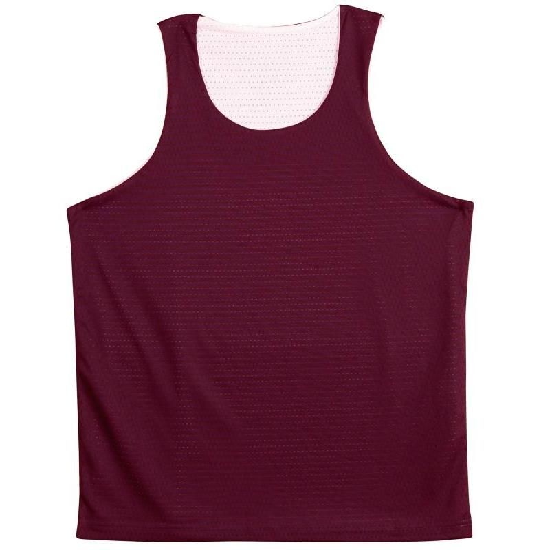 Maroon / White