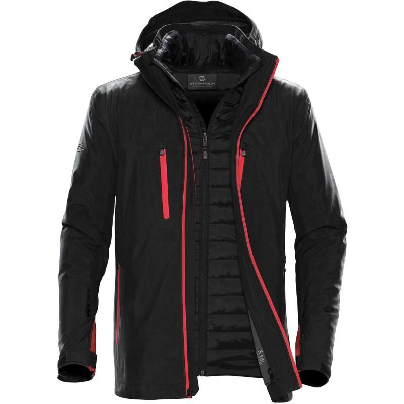 Black/Bright Red