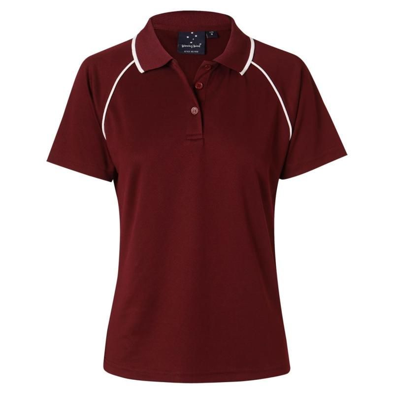Maroon / White