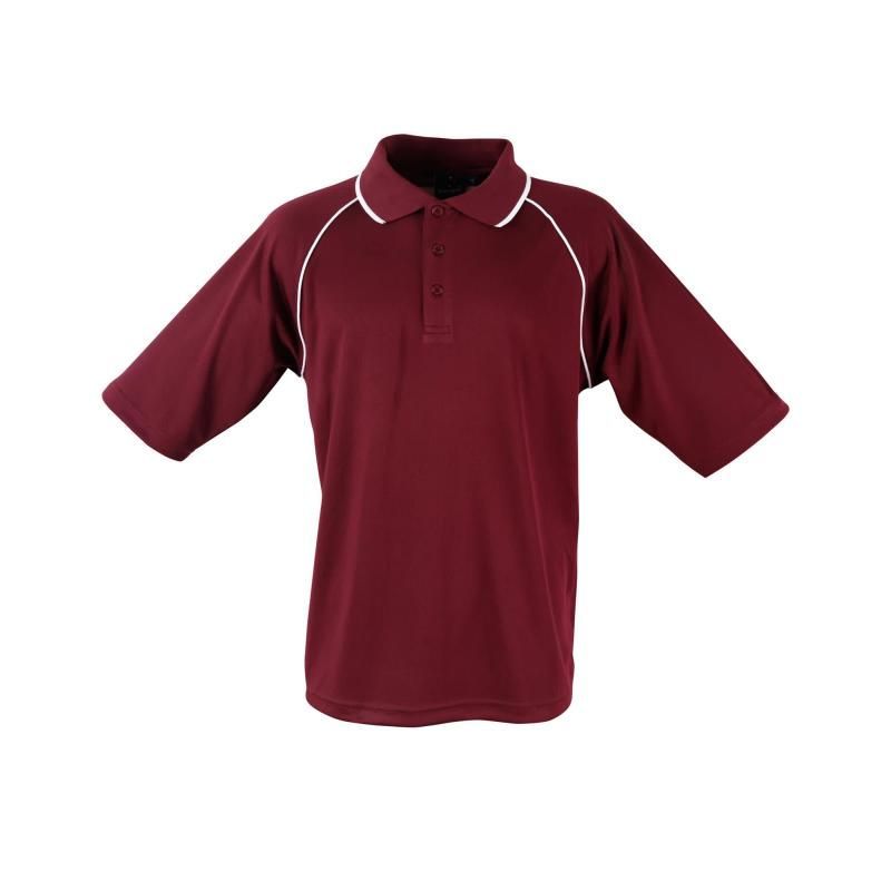 Maroon / White