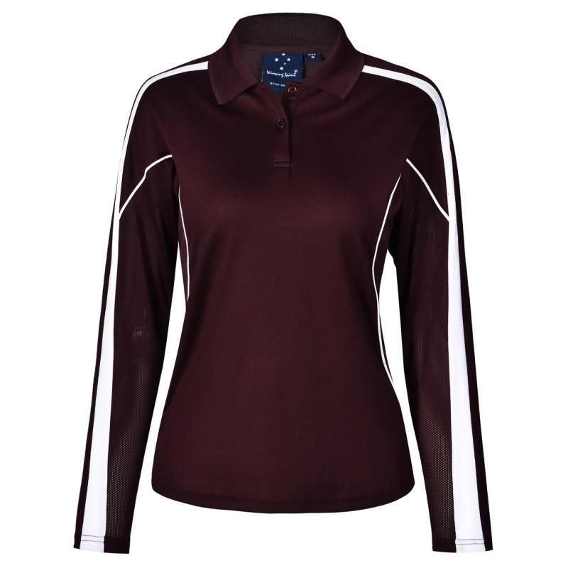 Maroon / White