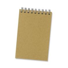 Compact Kraft Notepad with Wiro Binding and Recycled Lined Pages