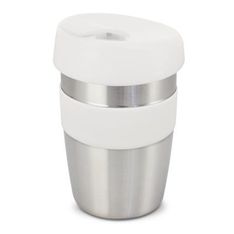 Express Elite Double Wall Stainless Steel Travel Coffee Cup with Flip Closure