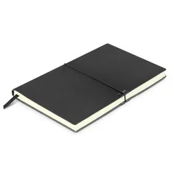 Samson Leather Look A5 Notebook with Elastic Band and Ribbon Bookmark