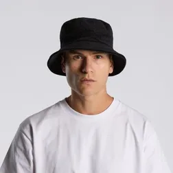 Cotton Corduroy Bucket Hat with Reinforced Brim