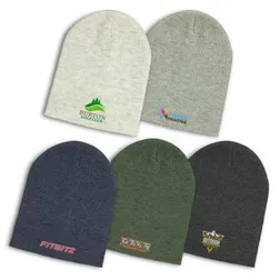 Heather Fleck Slouch Acrylic Work Beanie