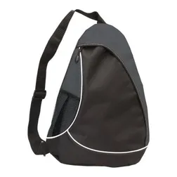 Metro Sling 600D Polyester Crossbody Bag with Mesh Pocket