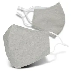 Premium Two Layer Linen Face Mask with Adjustable Toggles