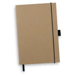 A5 Sugarcane Paper Hard Cover Journal with Elastic Closure