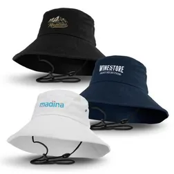 Yuma Wide Brim Cotton Twill Kids Bucket Hat