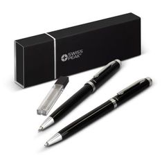 Swiss Peak Luzern Executive Stainless Steel Pen and Pencil Gift Set