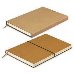 Phoenix Recycled Leather A5 Notebook with Date Grid