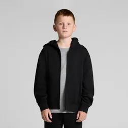 Youth Relaxed Fit Zip Hoodie Cotton Recycled Polyester
